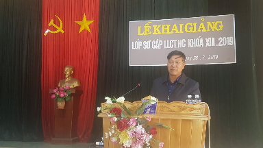 Khai giảng lớp Sơ cấp Lý luận Chính trị khóa XIII, năm 2019