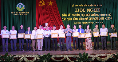 Hội nghị tổng kết 10 năm thực hiện Chương trình mục tiêu quốc gia xây dựng nông thôn mơi – giai đoạn (2010 – 2020)