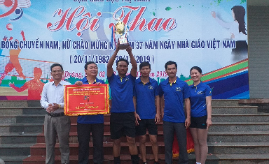 Giải Bóng Chuyền (nam, nữ) cụm Giáo dục thị trấn Ea Drăng, huyện Ea H’Leo năm 2019.