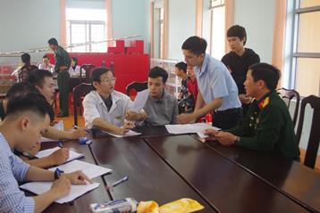 Tuyên truyền khám sức khoẻ nghĩa vụ quân sự cấp huyện năm 2020
