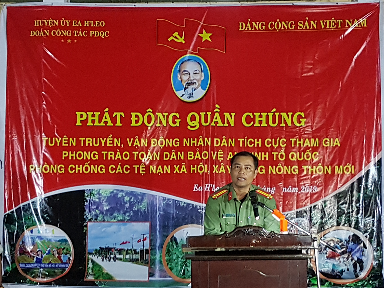 Phát động quần chúng bảo vệ an ninh tổ quốc tại xã Ea H’Leo