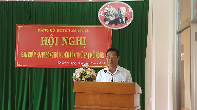 Hội nghị Ban chấp hành Đảng bộ huyện mở rộng lần thứ 27