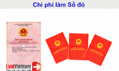 Quy định về mức thu các loại phí và lệ phí lĩnh vực cấp giấy chứng nhận quyền sử dụng đất năm 2020