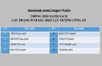 Hướng dẫn ngăn chặn các trang mạng giả mạo trang thông tin điện tử của lực lượng Công an.