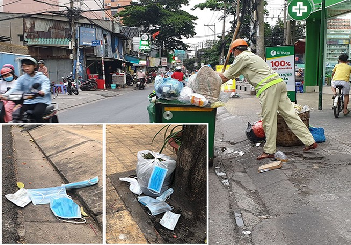 Xử lý đối với hành vi vứt, thải bỏ khẩu trang không đúng nới quy định trên địa bàn huyện Ea H’Leo