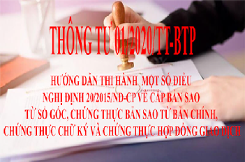 Quy định mới về hoạt động chứng thực