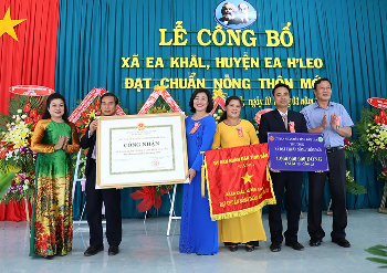 Lễ công bố xã Ea Khăl đạt chuẩn nông thôn mới năm 2019