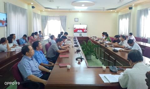 UBND tỉnh tổ chức Hội nghị trực tuyến với các huyện, thành phố triển khai các biện pháp phòng, chống dịch bệnh Covid-19