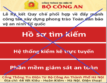 Cảnh báo hoạt động giả mạo các trang thông tin điện tử của lực lượng Công an nhân dân