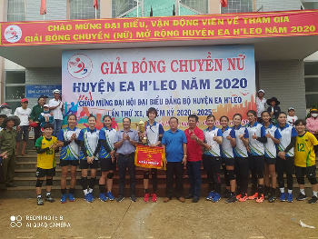 Giải Bóng chuyền nữ huyện Ea H’Leo năm 2020.
