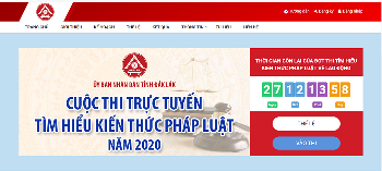 Đợt 2 Cuộc thi trực tuyến tìm hiểu kiến thức luật tỉnh Đắk Lắk bắt đầu từ 01/9/2020