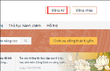 Cán bộ, công chức, viên chức phải đăng ký tài khoản  trên Cổng dịch vụ công Quốc gia