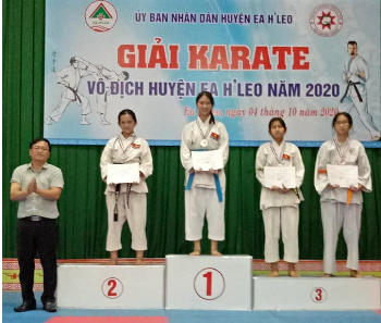 Giải Karate vô địch huyện Ea H’Leo năm 2020.