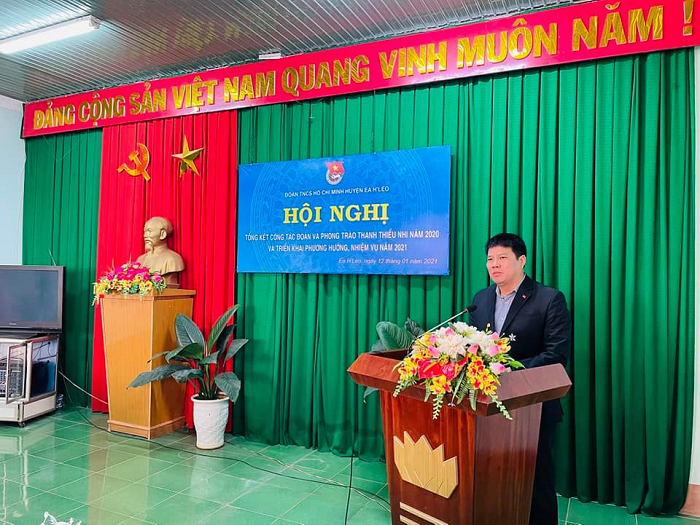 Huyện đoàn Ea H’leo tổ chức Hội nghị tổng kết công tác Đoàn và phong trào thanh thiếu nhi năm 2020