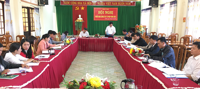 Phòng Tư pháp tổ chức Hội nghị triển khai công tác tư pháp năm 2021