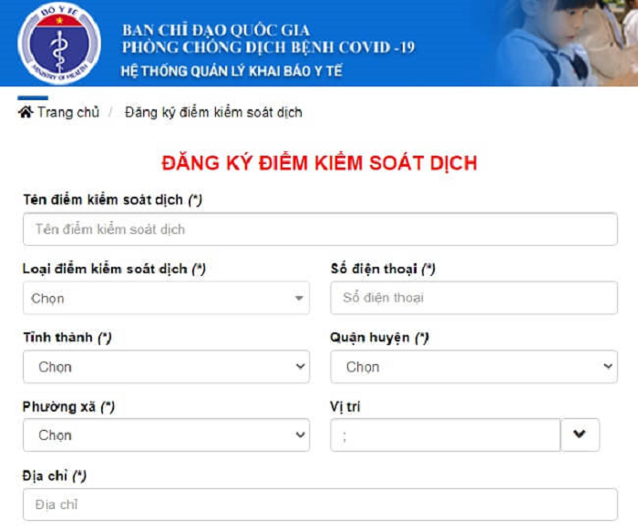 Triển khai các điểm kiểm soát dịch và khai báo y tế điện tử bằng mã QR-Code.