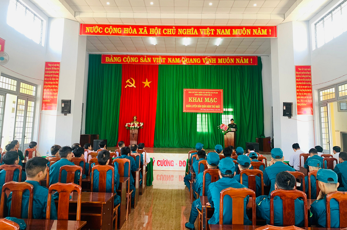 Ban Chỉ huy Quân sự huyện Ea H’Leo tổ chức khai mạc Huấn luyện lực lượng Dân quân năm thứ nhất.