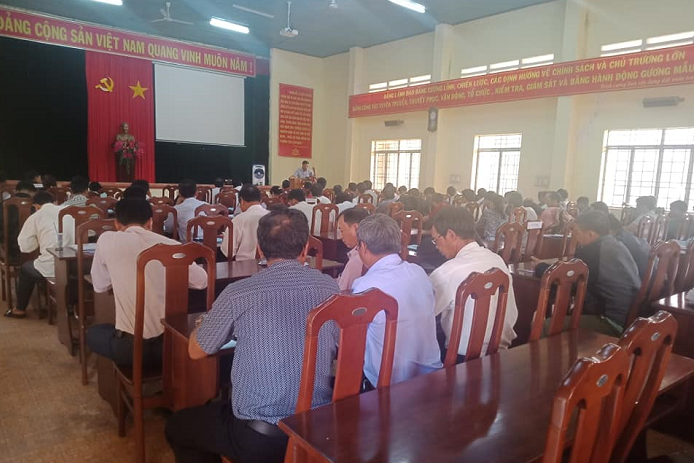 Các cấp Hội Nông dân huyện Ea H’leo đẩy mạnh tuyên truyền về bầu cử