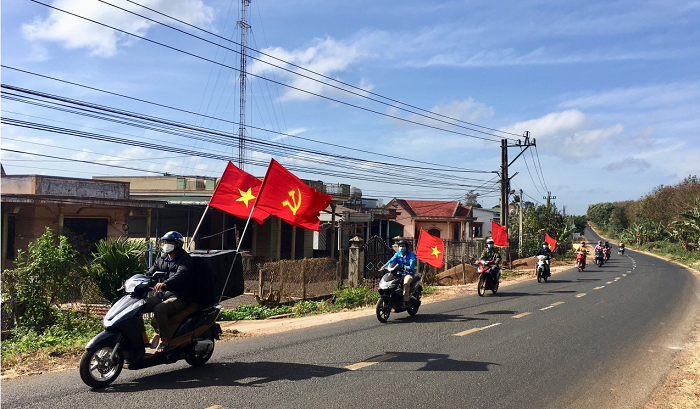 Huyện Ea H’leo đẩy mạnh triển khai, thực hiện đồng bộ công tác tuyên truyền bầu cử