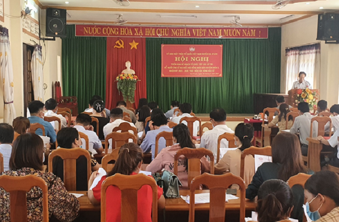 Hội nghị triển khai kế hoạch tổ chức tiếp xúc cử tri để thực hiện vận động bầu cử