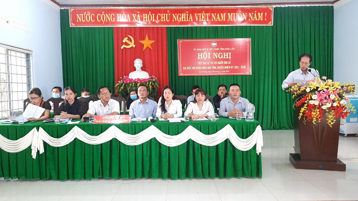 Hội nghị tiếp xúc cử tri với người ứng cử đại biểu HĐND tỉnh Đắk Lắk và HĐND huyện Ea H’leo nhiệm kỳ 2021 – 2026