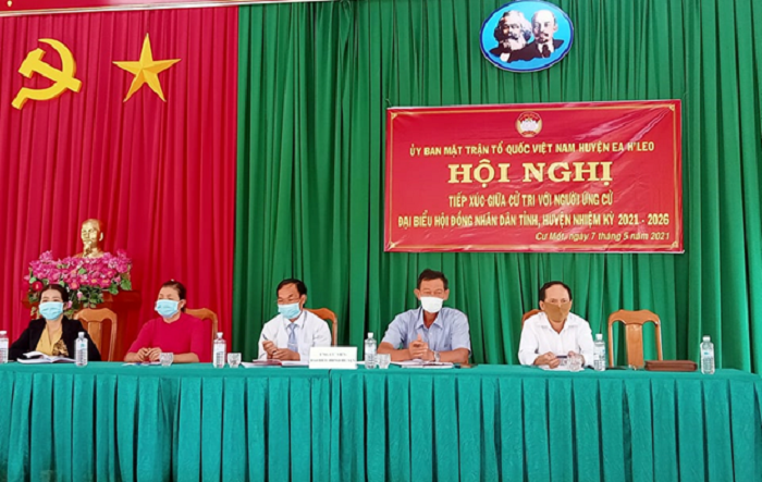 Hội nghị tiếp xúc cử tri với người ứng cử đại biểu HĐND huyện khoá X, nhiệm kỳ 2021-2026