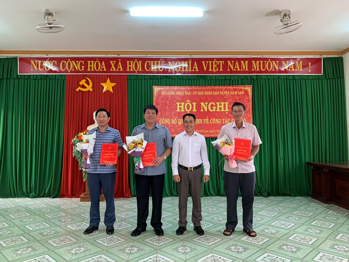 Hội nghị Công bố các quyết định về công tác cán bộ