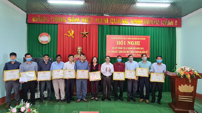 Huyện Ea H’leo sơ kết công tác Mặt trận 6 tháng đầu năm 2021.