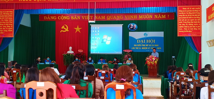 Đại hội đại biểu Hội Liên hiệp Phụ nữ xã Ea Hiao lần thứ IX nhiệm kỳ 2021- 2026