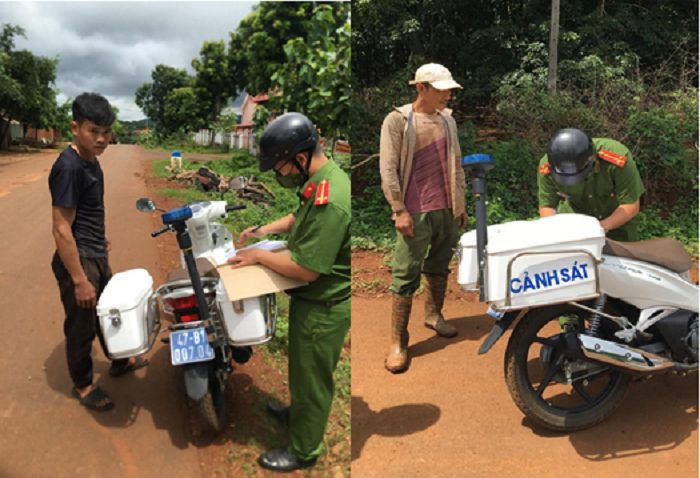 Công an huyện Ea H’leo xử lý các trường hợp vi phạm quy định về phòng, chống dịch Covid-19