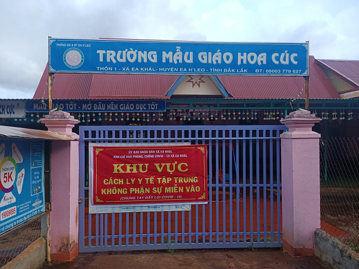 Xã Ea Khăl kích hoạt khu cách ly tập trung sẵn sàng đón công dân về từ vùng dịch