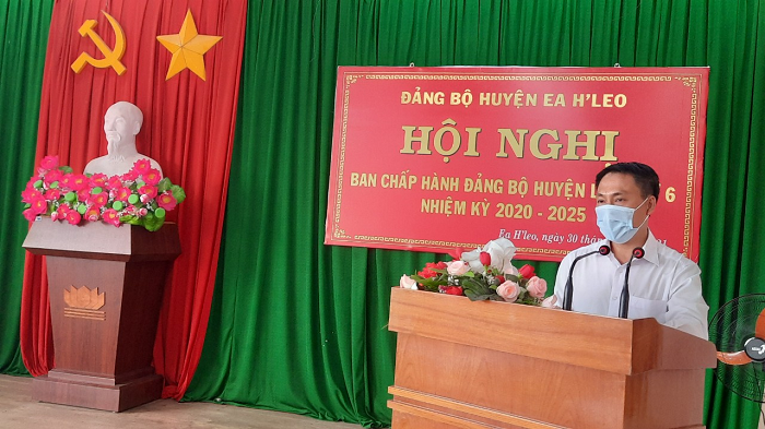 Hội nghị BCH Đảng bộ huyện Ea H’leo mở rộng lần thứ 6, nhiệm kỳ 2020 – 2025
