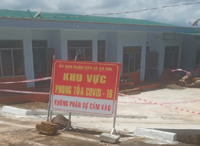 Dỡ bỏ phong tỏa cách ly y tế tại các địa điểm trên địa bàn UBND xã Ea Răl.