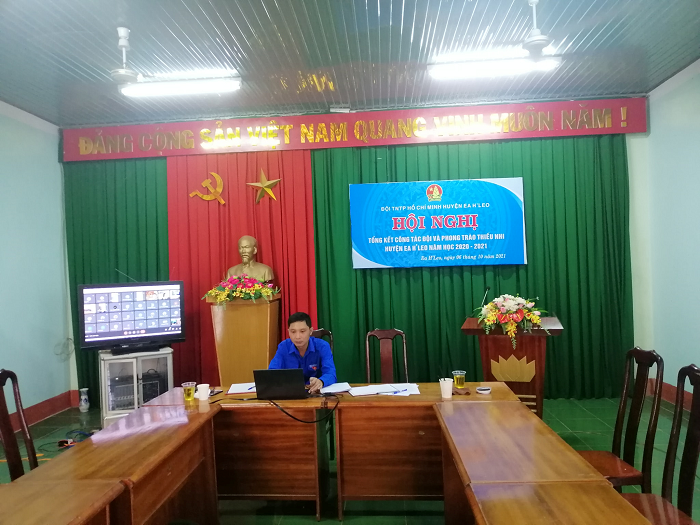 Hội nghị trực tuyến tổng kết công tác Đội và phong trào thiếu nhi năm học 2020 - 2021