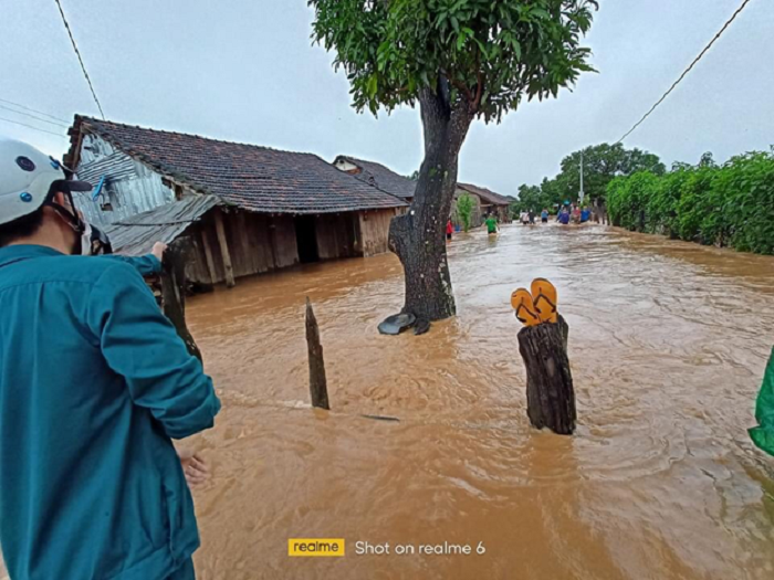 Mưa lũ gây thiệt hại nặng ở xã Ea Wy huyện Ea H’leo