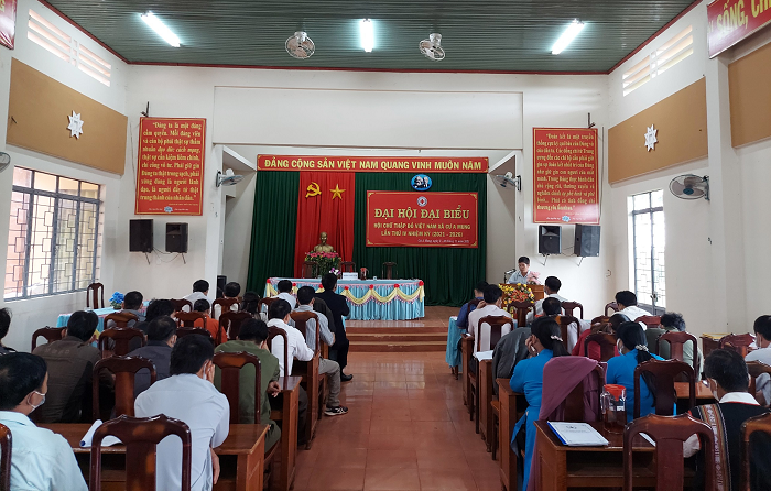 Đại hội đại biểu Hội Chữ thập đỏ Việt Nam xã Cư A Mung lần thứ IV nhiệm kỳ 2021-2026.