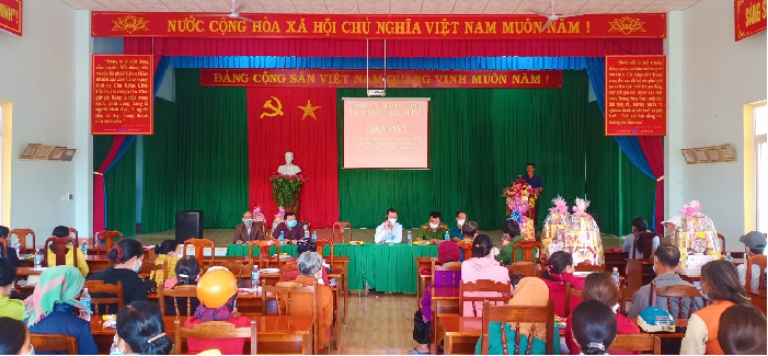 Xã Ea Hiao tổ chức gặp mặt người có công với cách mạng nhân dịp Tết Nguyên đán Nhâm Dần 2022