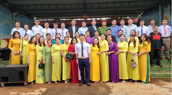 Trường TH Lê Đình Chinh, xã Cư A Mung khai giảng năm học mới