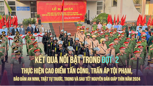 Công an huyện Ea H’Leo, kết quả nổi bật trong đợt 2 thực hiện cao điểm tấn công, trấn áp tội phạm dịp Tết Nguyên đán Giáp Thìn năm 2024