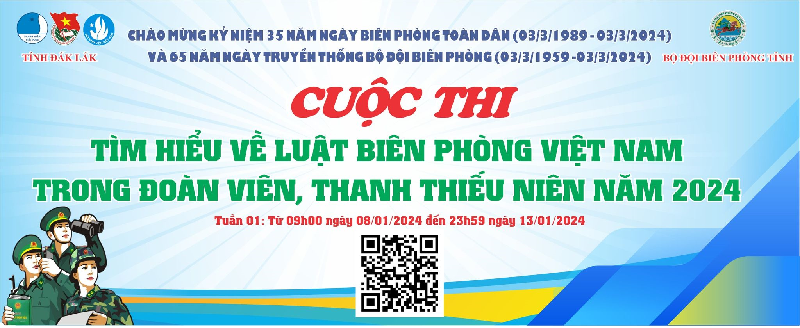 Phát động Cuộc thi tìm hiểu về Luật Biên phòng Việt Nam trong đoàn viên, thanh thiếu niên năm 2024