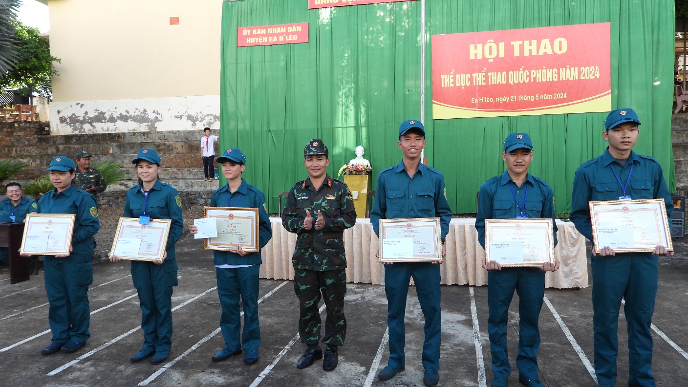 Hội thao thể dục thể thao Quốc phòng huyện Ea H’Leo năm 2024