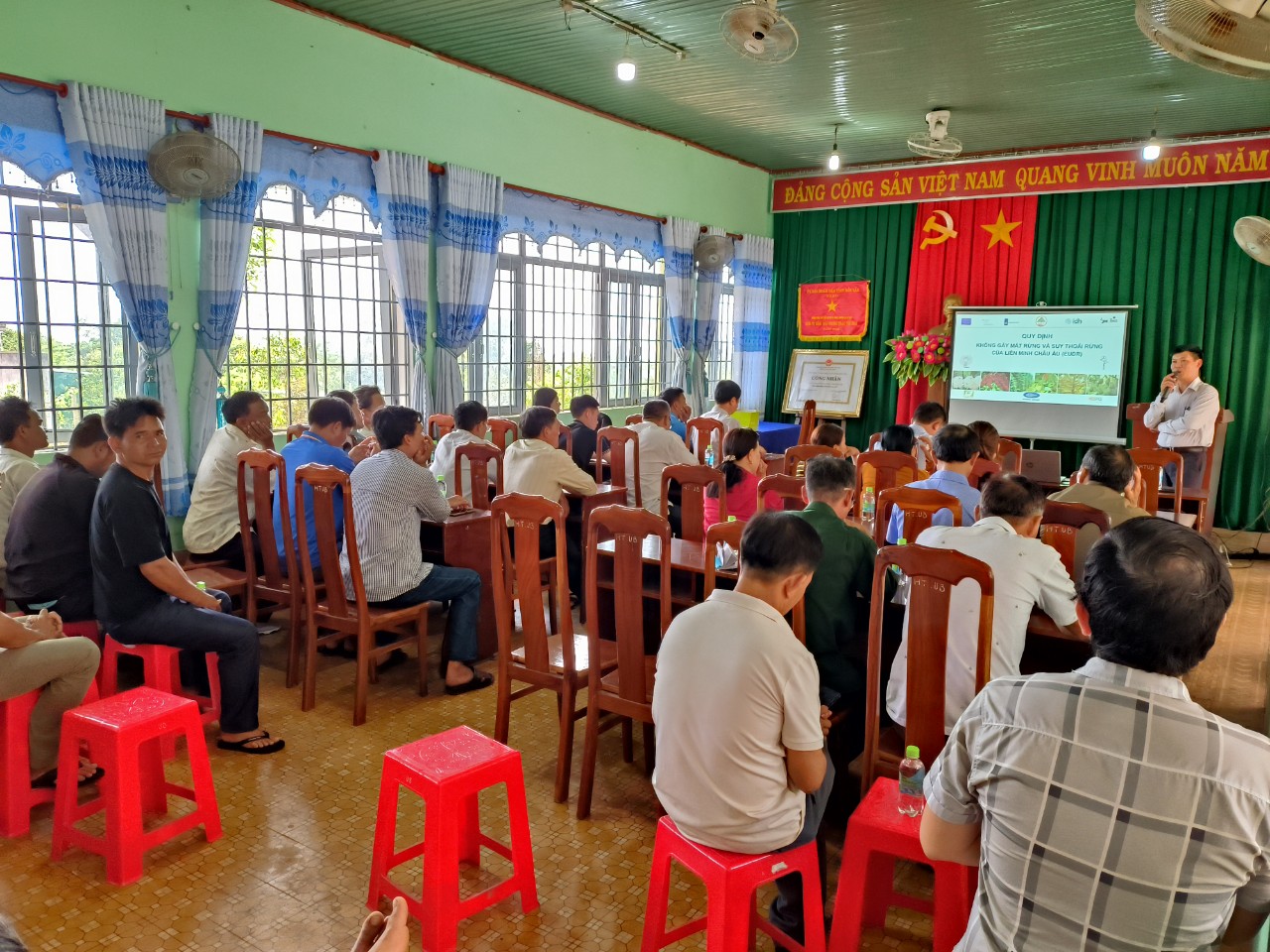 CÔNG TY INTIMEX BUÔN MA THUỘT TỔ CHỨC TẬP HUẤN KHẢO SÁT, THU THẬP THÔNG TIN, DỮ LIỆU NÔNG HỘ VÙNG SẢN XUẤT ĐÁP ỨNG QUY ĐỊNH KHÔNG GÂY MẤT RỪNG VÀ SUY THOÁI RỪNG CỦA LIÊN MINH CHÂU ÂU (EUDR) TẠI CÁC XÃ THUỘC VÙNG DỰ ÁN HUYỆN EA HLEO.
