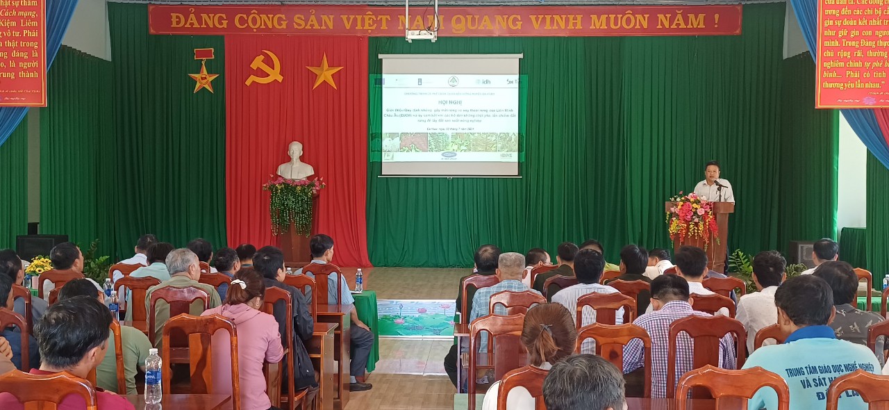 Hội nghị truyền thông và ký cam kết các hộ dân không chặt phá rừng, lấn chiếm rừng để sản xuất nông nghiệp tại xã Ea Hiao