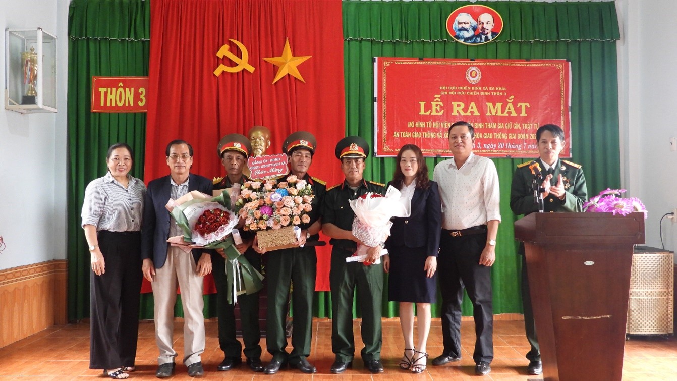 Ra mắt mô hình điểm Tổ hội viên Cựu chiến binh tham gia giữ gìn trật tự, an toàn giao thông và văn hóa giao thông, giai đoạn 2023 – 2028