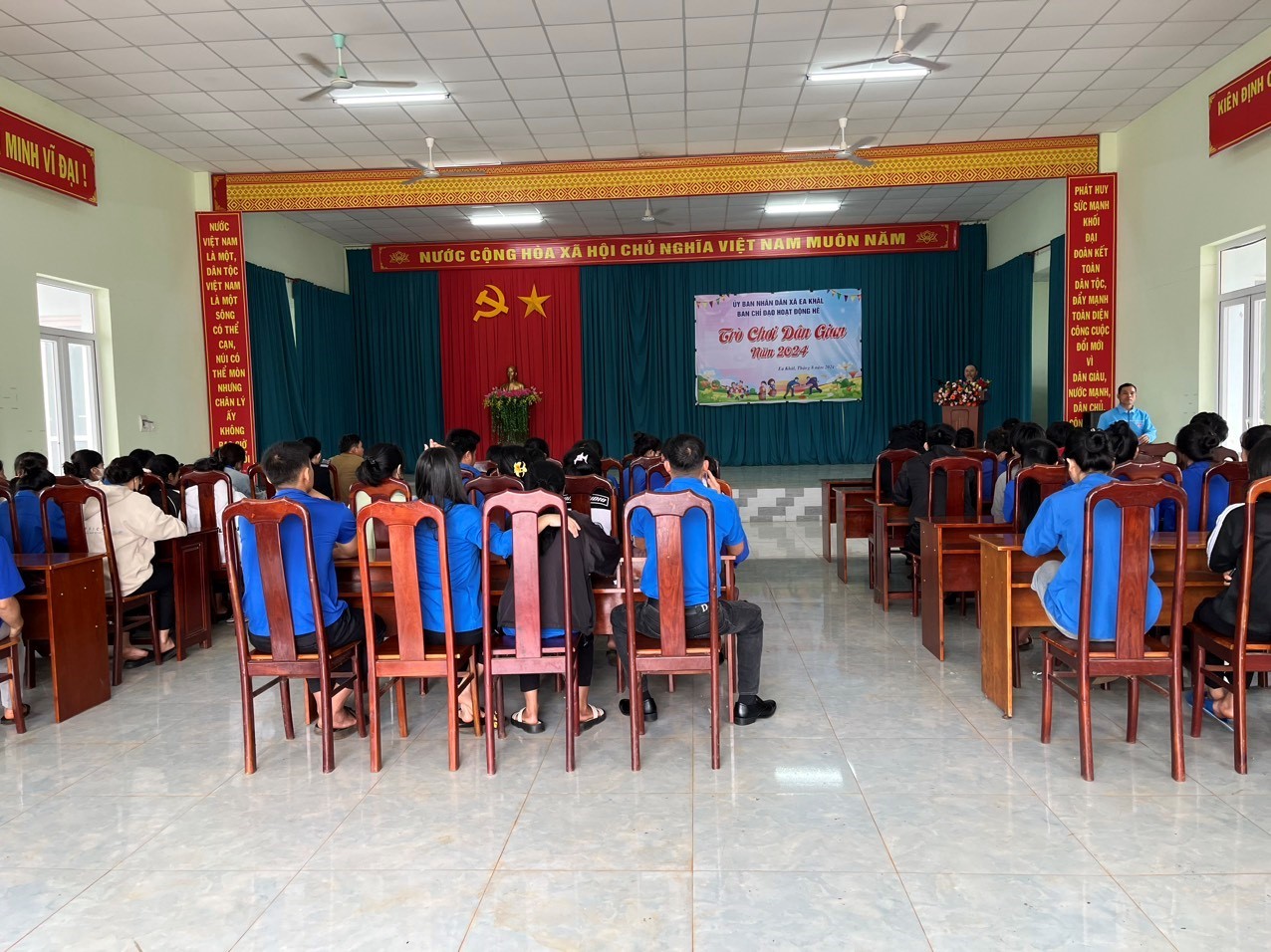 Ban Chỉ đạo hoạt động hè xã Ea Khăl tổ chức Hội thi các trò chơi dân gian năm 2024