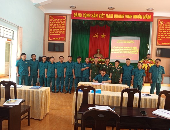Phát động thi đua cao điểm chào mừng kỷ niệm 80 năm Ngày thành lập Quân đội Nhân dân Việt Nam