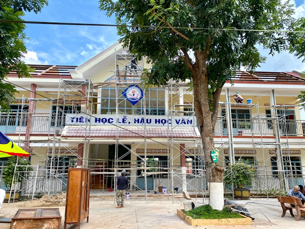 Huyện Ea H’Leo chuẩn bị cơ sở vật chất cho năm học mới