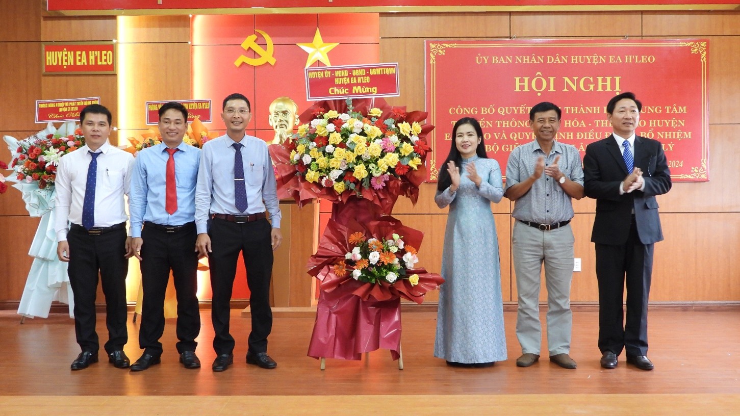 Công bố Quyết định thành lập Trung tâm Truyền thông – Văn hóa – Thể thao huyện Ea H’Leo