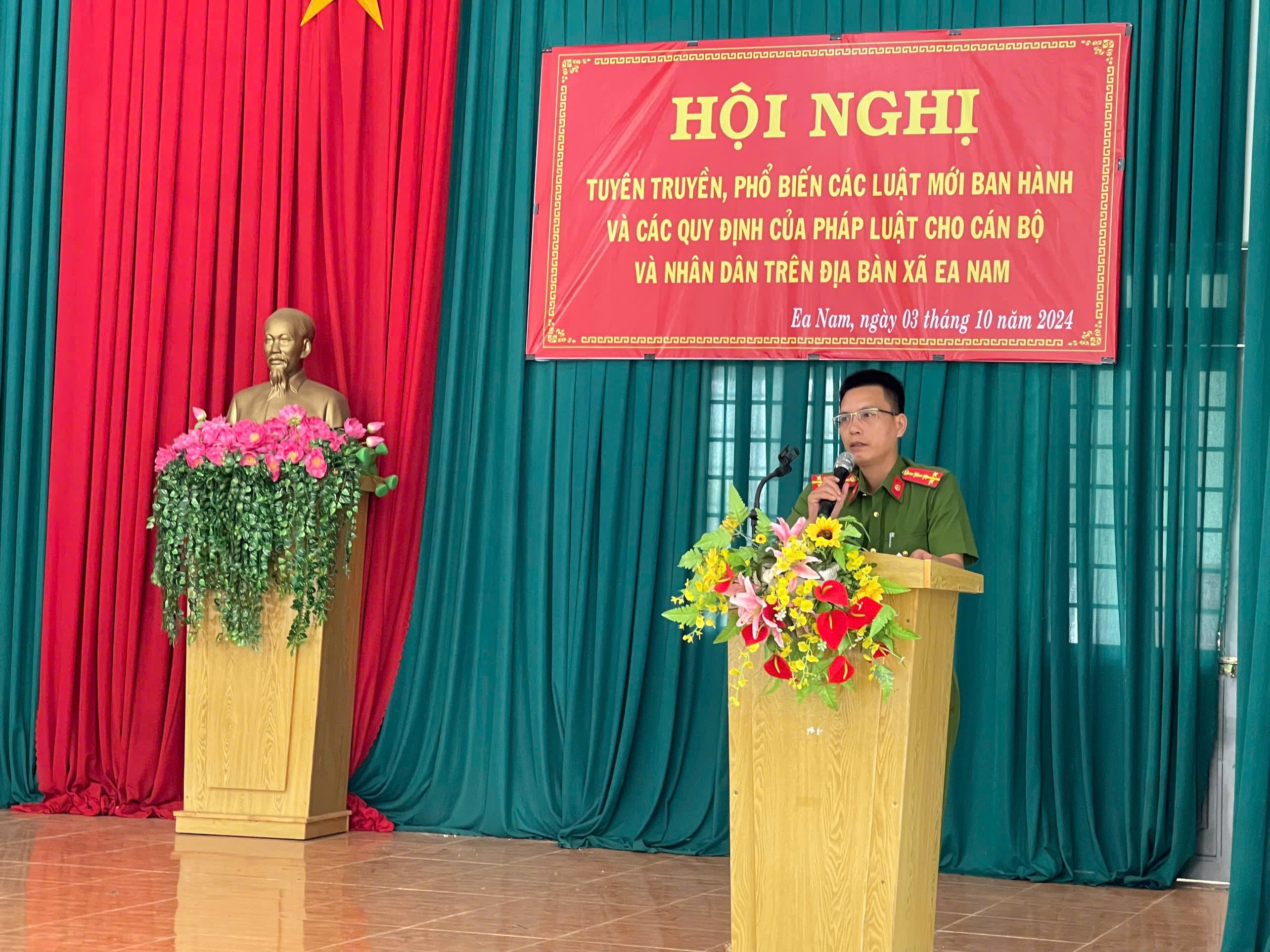 Xã Ea Nam tổ chức Hội nghị tuyên truyền, phổ biến các Luật mới ban hành