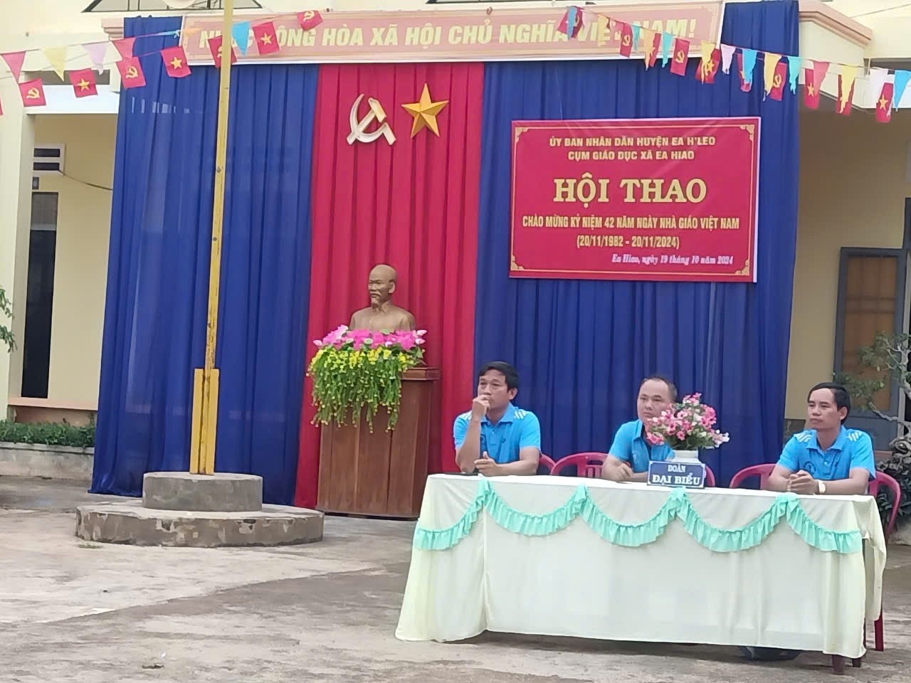 Hội thao cụm giáo dục xã Ea Hiao năm 2024